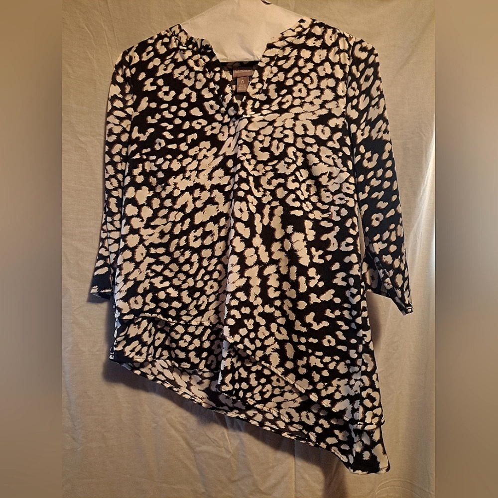 Animal print blouse